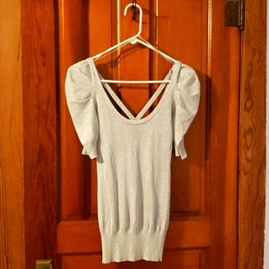 Guess small sparkle silver top